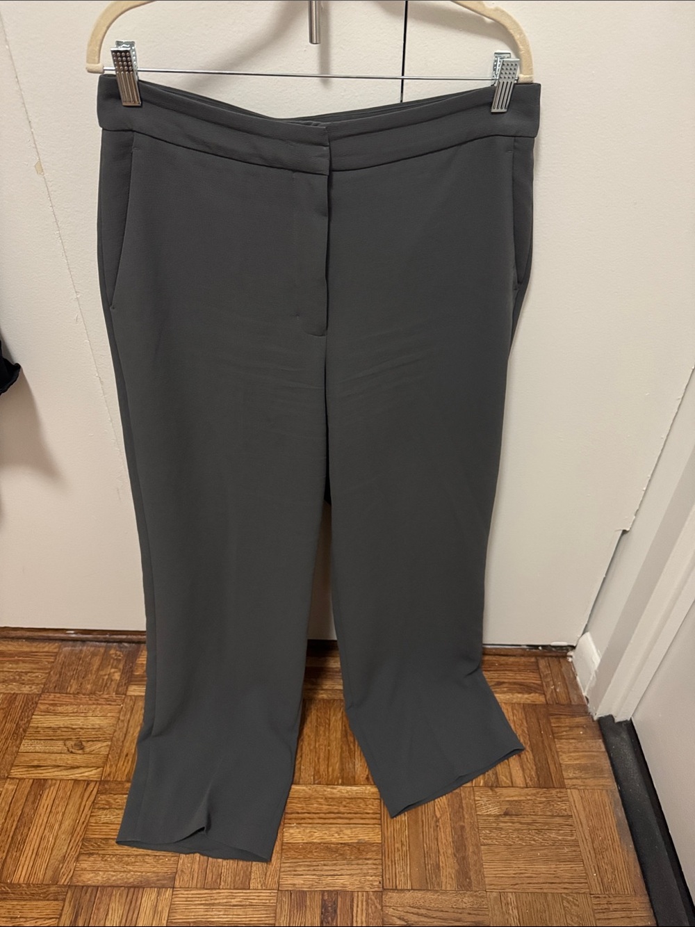 Wilfred Dark Gray Wide-Leg Trousers